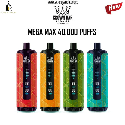 Al Fakher Crown Bar Mega Max 40,000 Puffs Disposable Vape – 6mg | Dubai UAE