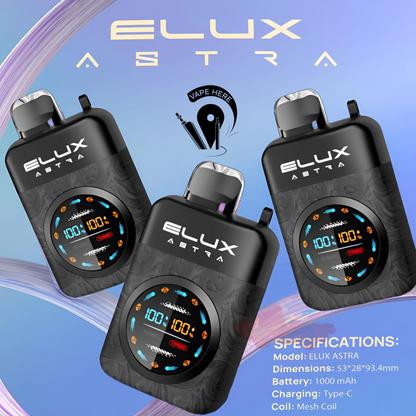 ELUX ASTRA 50K PUFFS DISPOSABLE VAPE with Turbo Mode