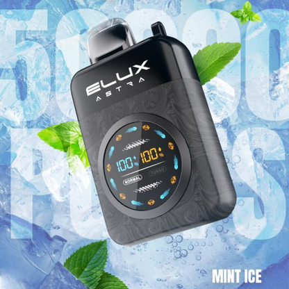 ELUX ASTRA 50K PUFFS DISPOSABLE VAPE (Turbo Mode) Ice Mint UAE Al Ain