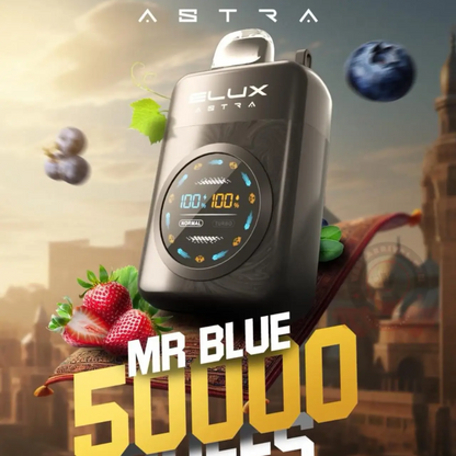 ELUX ASTRA 50K PUFFS DISPOSABLE VAPE (Turbo Mode) MR Blue UAE Umm Al Quwain