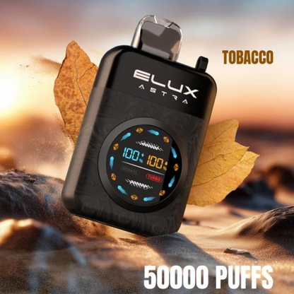 ELUX ASTRA 50K PUFFS DISPOSABLE VAPE (Turbo Mode) Tobacco UAE Ajman