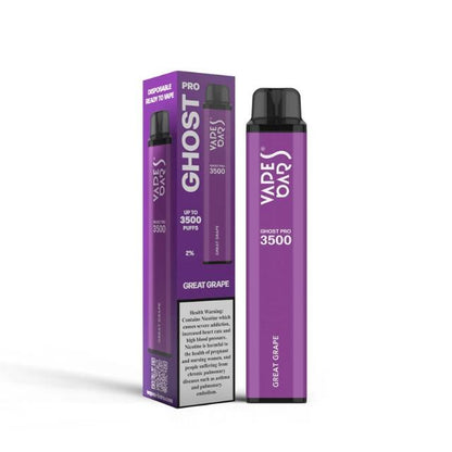 Vapes Bars Ghost Pro 3500 Puffs Disposable Vape (0% & 2% Nicotine) - Vape Station