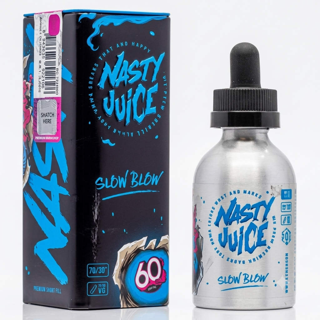 Slow Blow by Nasty (60ml Zero Nicotine Shortfill)