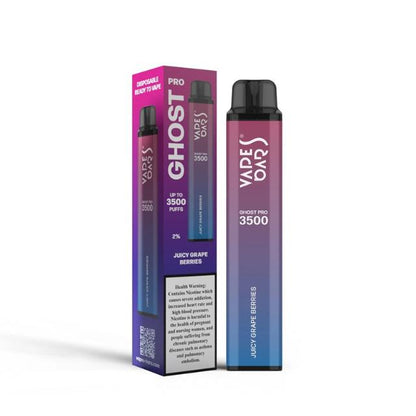 Vapes Bars Ghost Pro 3500 Puffs Disposable Vape (0% & 2% Nicotine) - Vape Station