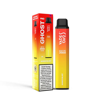Vapes Bars Ghost Pro 3500 Puffs Disposable Vape (0% & 2% Nicotine) - Vape Station