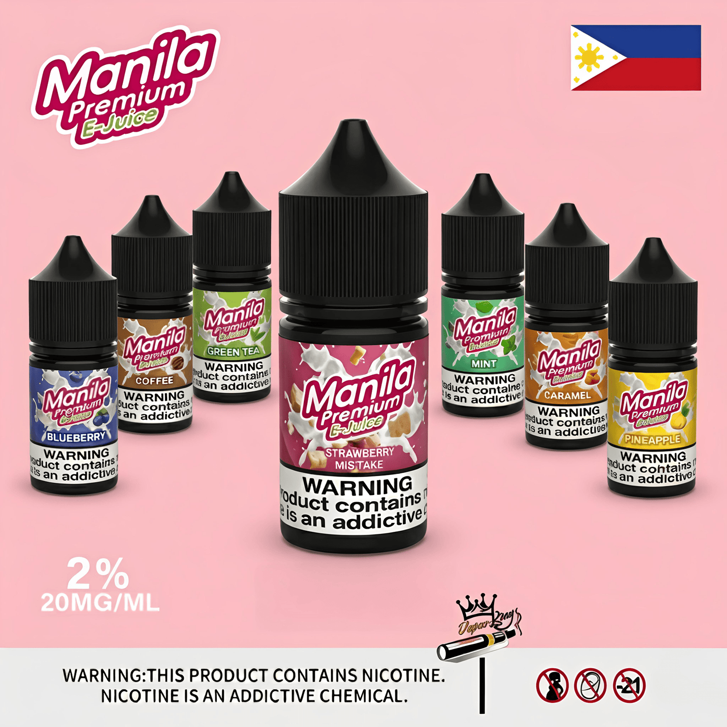 Manila Premium Salt Nic 30ml 20mg E-Liquid | Dubai UAE