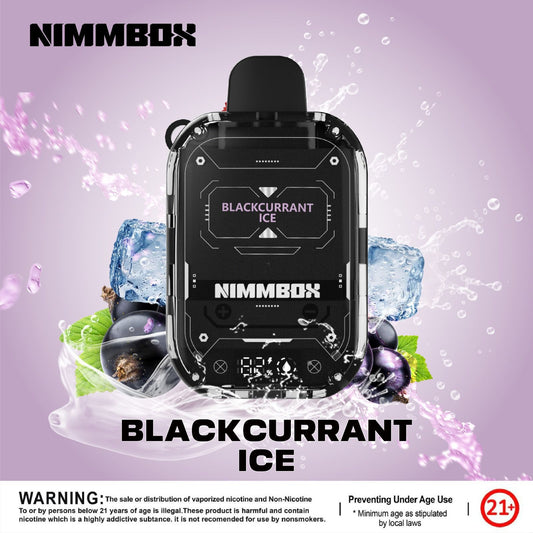 Nimmbox 10000 Puffs – Blackcurrant Ice Disposable Vape