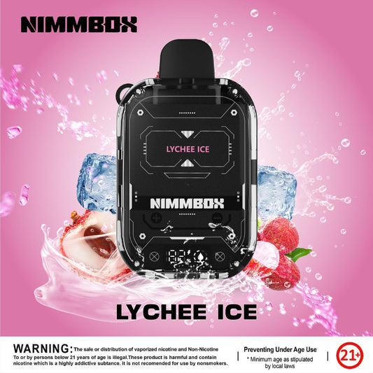 Nimmbox 10000 Puffs – Lychee Ice Disposable Vape