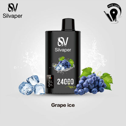 SILVAPER 24000 PUFFS DISPOSABLE VAPE Grape Ice UAE Sharjah