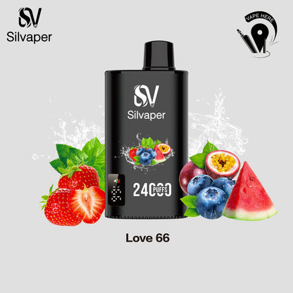 SILVAPER 24000 PUFFS DISPOSABLE VAPE Love 66 UAE Ajman