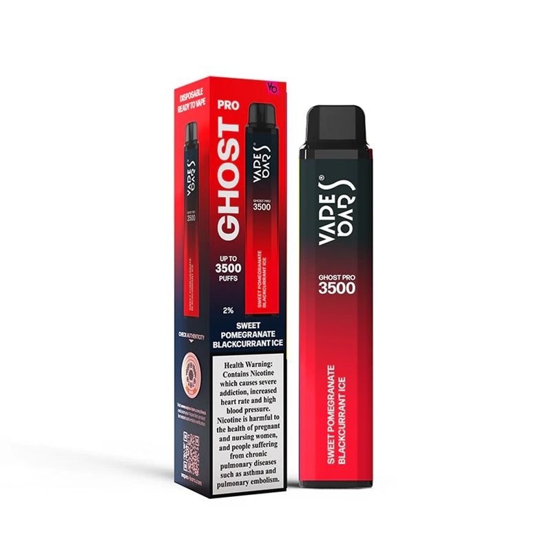 Vapes Bars Ghost Pro 3500 Puffs Disposable Vape (0% & 2% Nicotine) - Vape Station