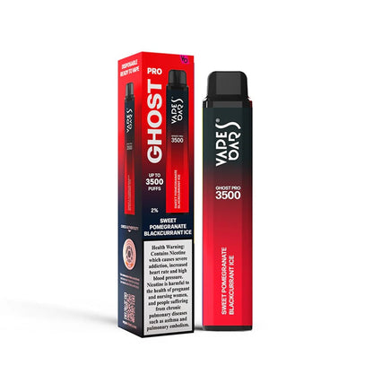 Vapes Bars Ghost Pro 3500 Puffs Disposable Vape (0% & 2% Nicotine) - Vape Station