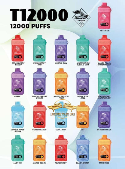 TUGBOAT T12000 PUFFS - DISPOSABLE VAPE BY TUGBOAT