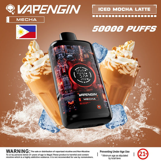 Vapengin Mecha 50000 Puffs – Iced Mocha Latte Disposable Vape