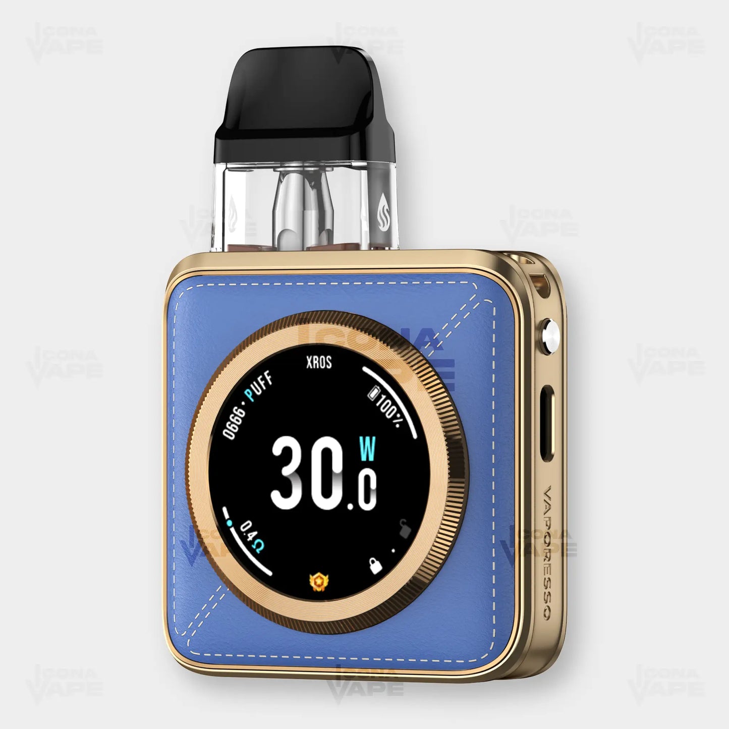 Xros 5 Nano Pod Kit Blue Leatherette – Vaporesso Pakistan