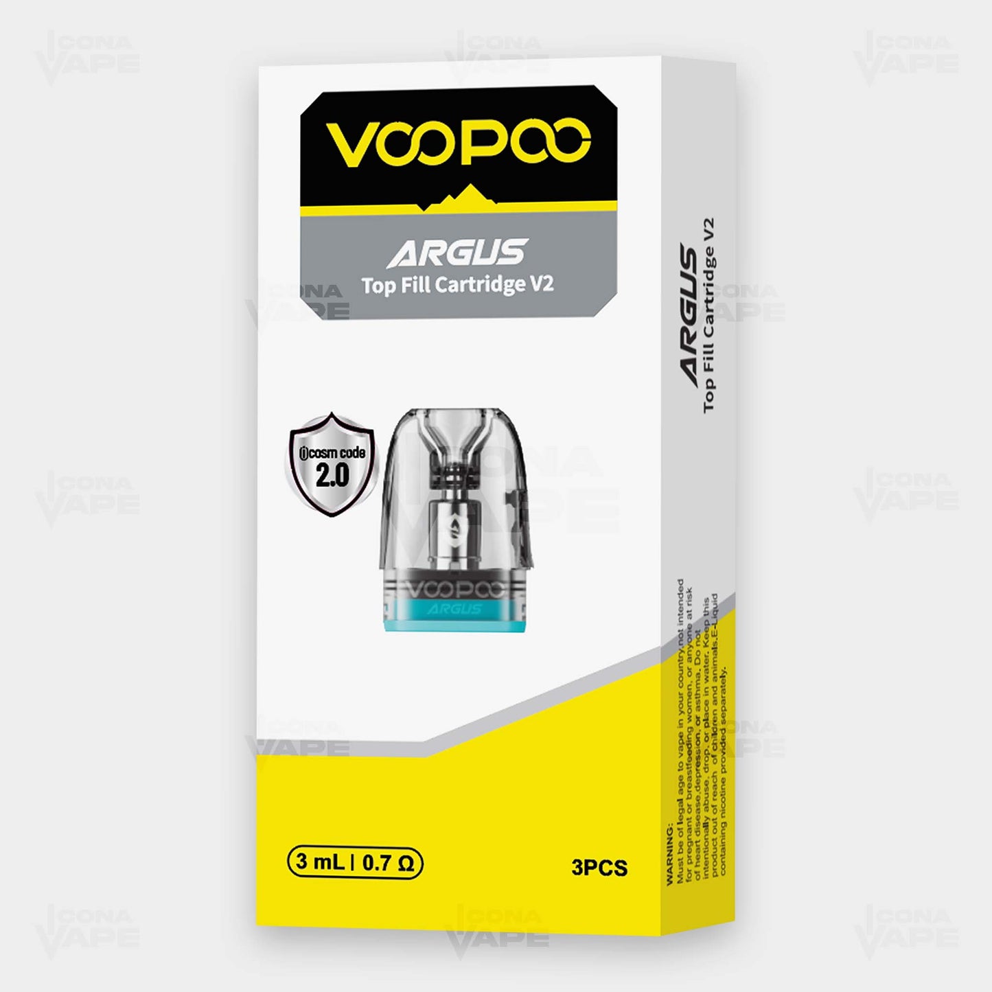 VOOPOO Argus Top Fill Cartridge V2 – Pack of 3 | Dubai UAE