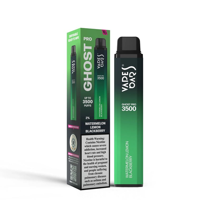 Vapes Bars Ghost Pro 3500 Puffs Disposable Vape (0% & 2% Nicotine) - Vape Station