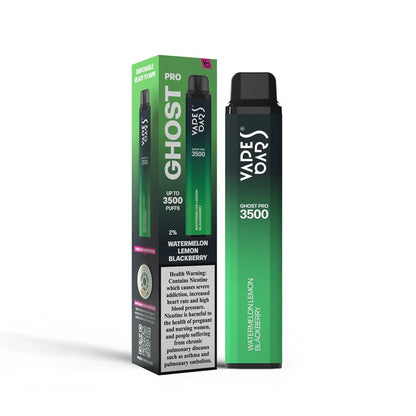 Vapes Bars Ghost Pro 3500 Puffs Disposable Vape (0% & 2% Nicotine) - Vape Station