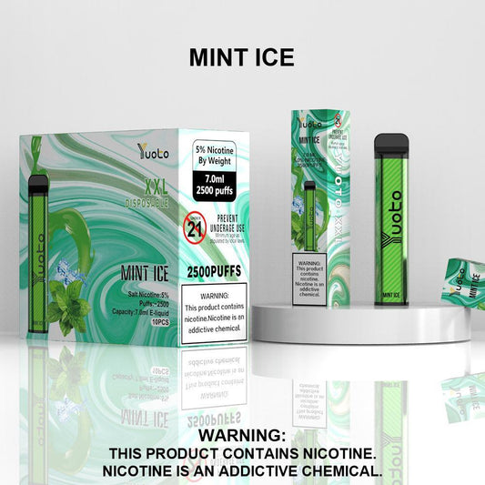 Yuoto XXL Disposable Vape – Mint Ice (2500 Puffs)