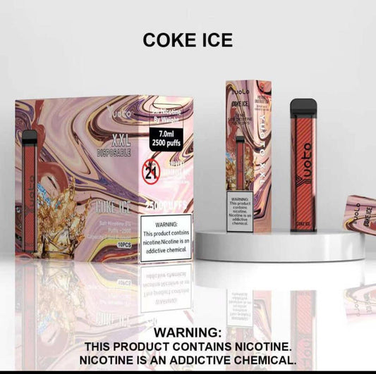 Yuoto XXL Disposable Vape – Coke Ice (2500 Puffs)
