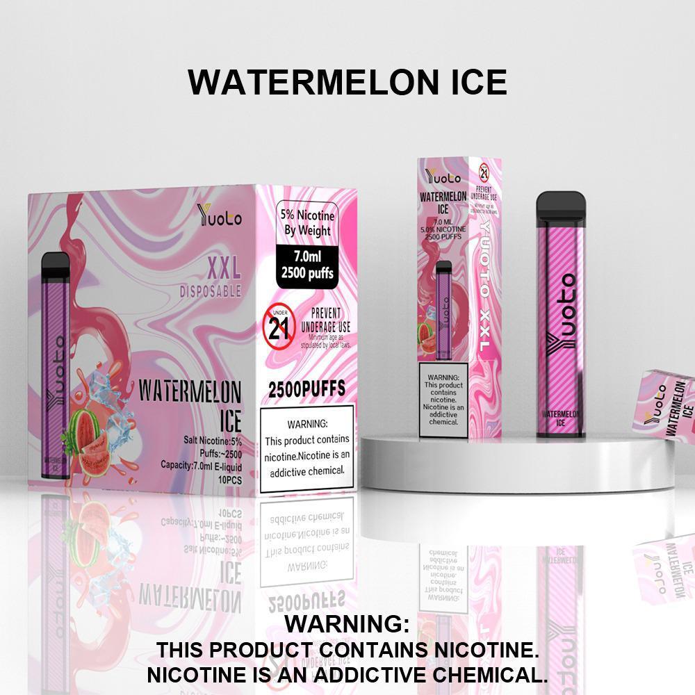 Yuoto XXL Disposable Vape – Watermelon Ice (2500 Puffs)