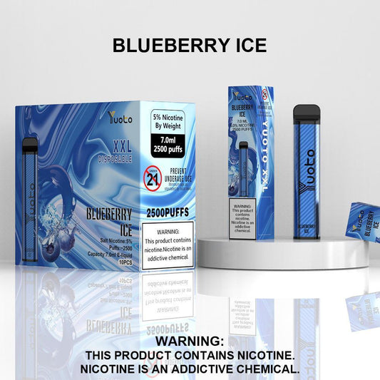Yuoto XXL Disposable Vape – Blueberry Ice (2500 Puffs)