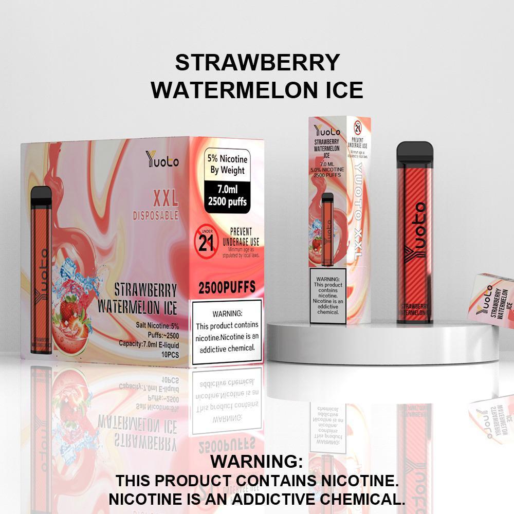 Yuoto XXL Disposable Vape – Strawberry Watermelon Ice (2500 Puffs)