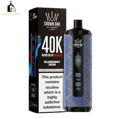 Al Fakher Crown Bar Mega Max 40,000 Puffs Disposable Vape 6mg - Vape Station