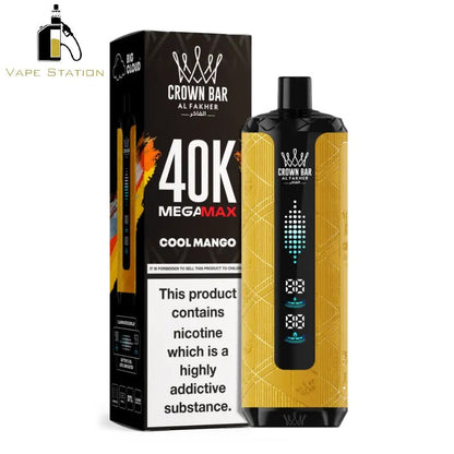 Al Fakher Crown Bar Mega Max 40,000 Puffs Disposable Vape 6mg - Vape Station