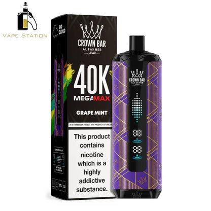 Al Fakher Crown Bar Mega Max 40,000 Puffs Disposable Vape 6mg - Vape Station