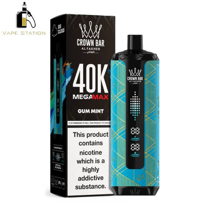 Al Fakher Crown Bar Mega Max 40,000 Puffs Disposable Vape 6mg - Vape Station
