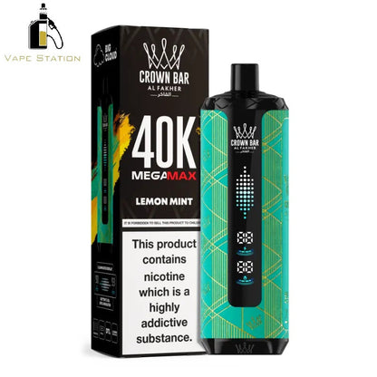 Al Fakher Crown Bar Mega Max 40,000 Puffs Disposable Vape 6mg - Vape Station