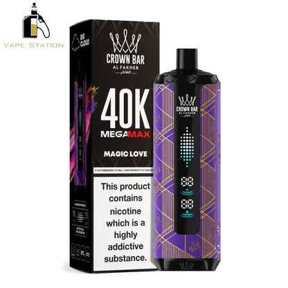 Al Fakher Crown Bar Mega Max 40,000 Puffs Disposable Vape 6mg - Vape Station