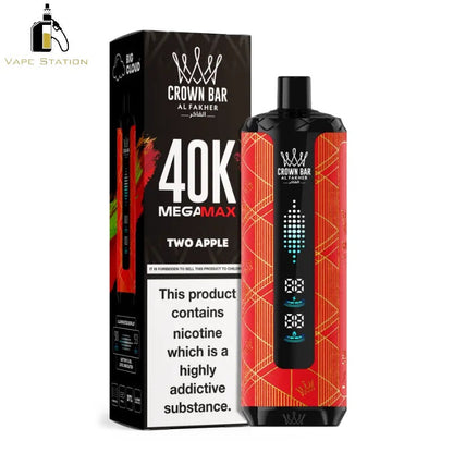 Al Fakher Crown Bar Mega Max 40,000 Puffs Disposable Vape 6mg - Vape Station