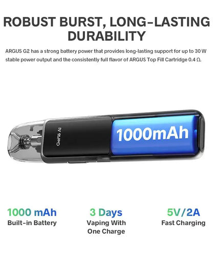 Voopoo Argus G2 Pod Kit – 30W, 1000mAh | Dubai UAE