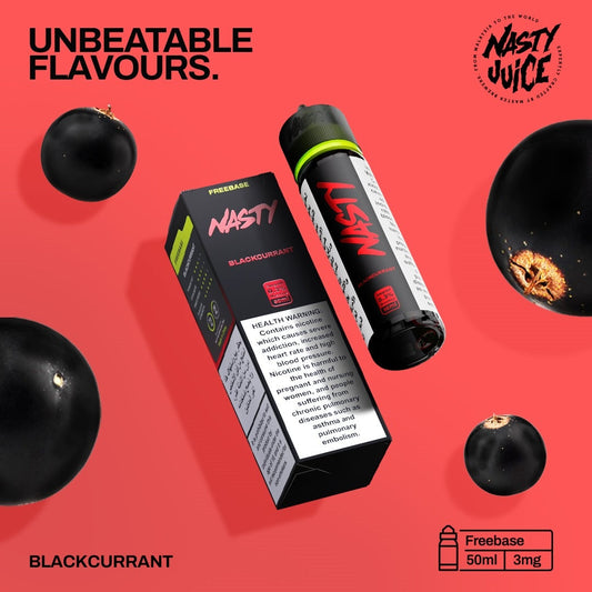 Nasty Blackcurrant 50ml Freebase Vape Juice – 3mg | Dubai UAE