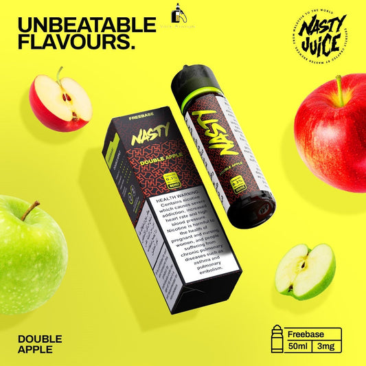 Nasty Double Apple 50ml Freebase Vape Juice – 3mg | Dubai UAE