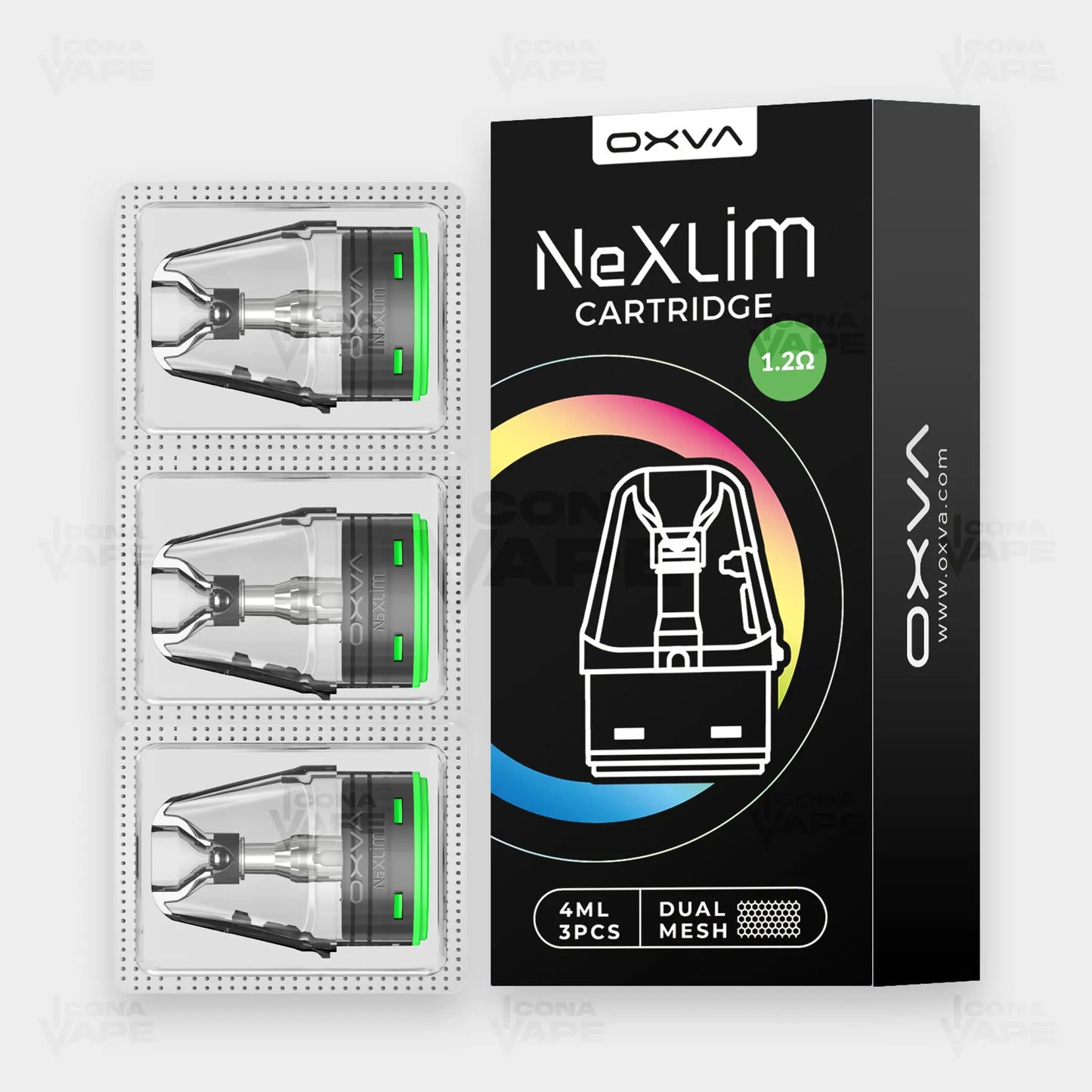 OXVA NeXLIM cartridge 1.2 ohm MTL pod dual mesh 4ml Pakistan