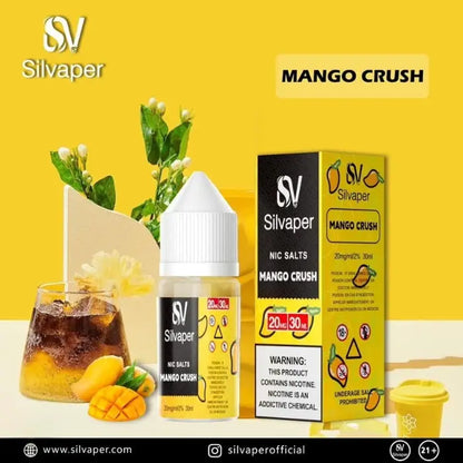 Silvaper Salt Nicotine 30ml E-liquid - Mango Crush - E-liquid - Vapes Uae