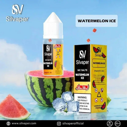 Silvaper Salt Nicotine 30ml E-liquid - Watermelon Ice - E-liquid - Vapes Uae