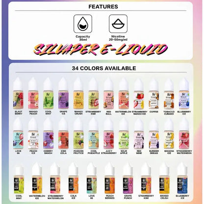 Silvaper Salt Nicotine 30ml E-liquid - Blast Berry - E-liquid - Vapes Uae