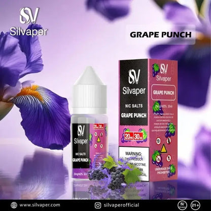 Silvaper Salt Nicotine 30ml E-liquid - Grape Punch - E-liquid - Vapes Uae