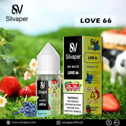 Silvaper Salt Nicotine 30ml E-liquid - Love 66 - E-liquid - Vapes Uae