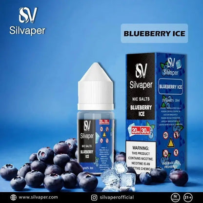 Silvaper Salt Nicotine 30ml E-liquid - Blueberry Ice - E-liquid - Vapes Uae