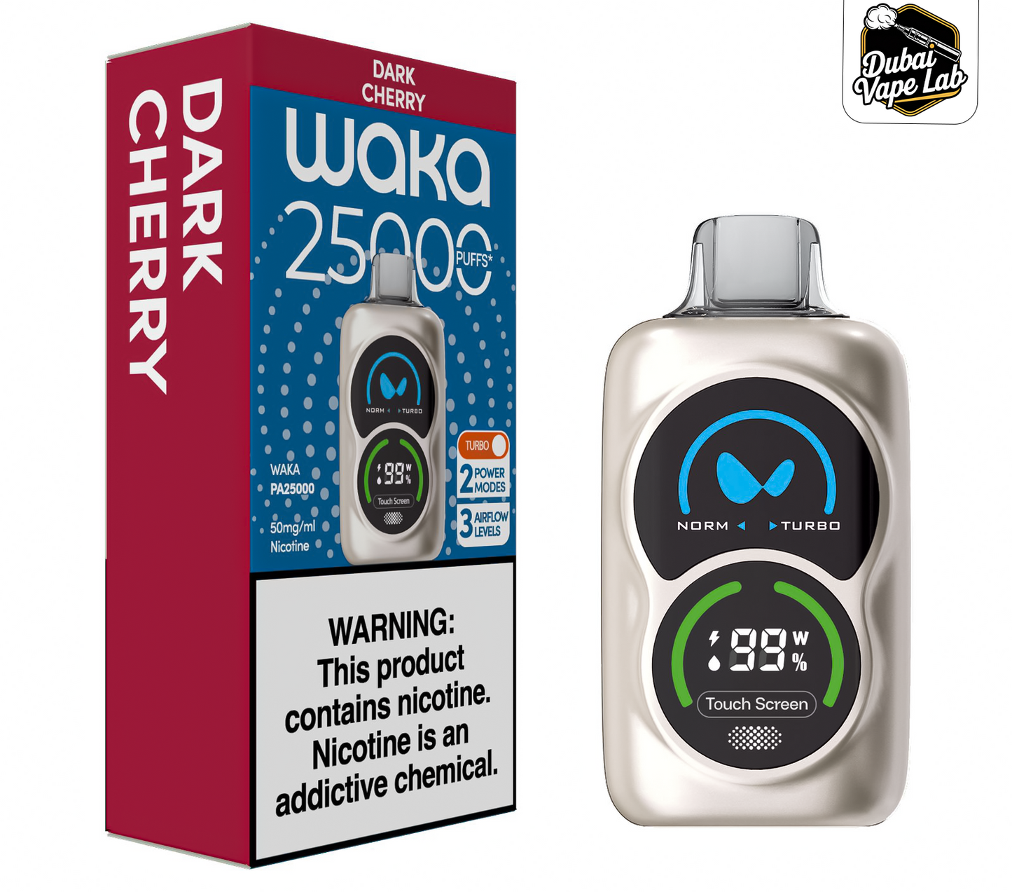 Waka PA25000 Disposable Vape – 25,000 Puffs, Dual Mode | Dubai UAE
