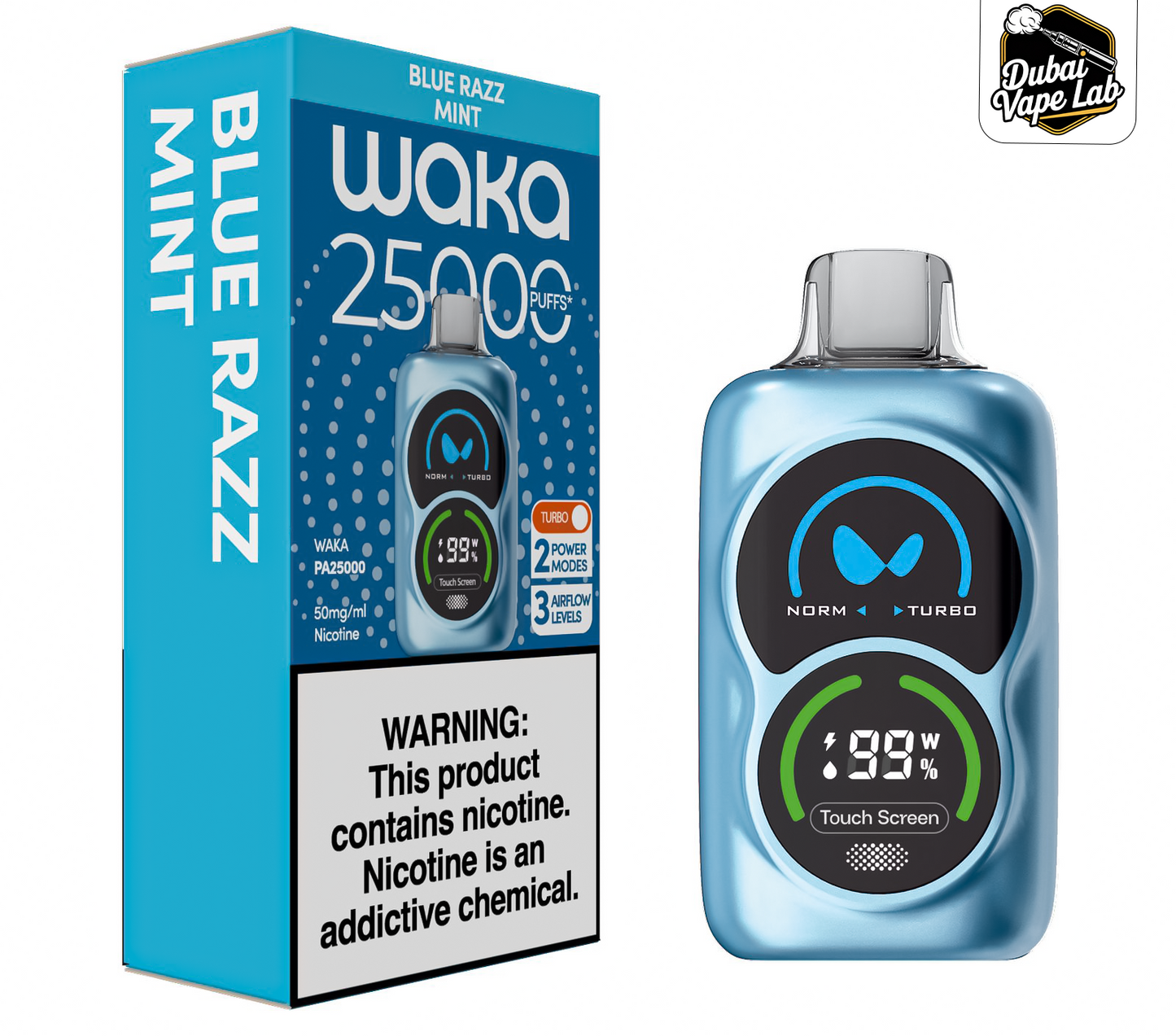 Waka PA25000 Disposable Vape – 25,000 Puffs, Dual Mode | Dubai UAE